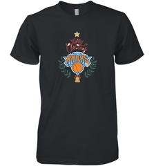 NBA New York Knicks Logo merry Christmas gilf Men's Premium T-Shirt Men's Premium T-Shirt - FordPhuMy