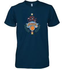 NBA New York Knicks Logo merry Christmas gilf Men's Premium T-Shirt Men's Premium T-Shirt - FordPhuMy