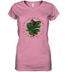 The Green Mamba, Cannabist, Weed Grower Pot Smoker Women's V-Neck T-Shirt Women's V-Neck T-Shirt - FordPhuMy