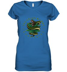 The Green Mamba, Cannabist, Weed Grower Pot Smoker Women's V-Neck T-Shirt Women's V-Neck T-Shirt - FordPhuMy