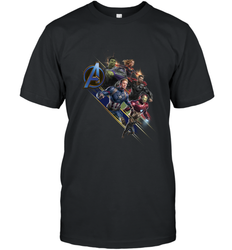 Marvel Avengers Endgame Action Pose Logo Men's T-Shirt