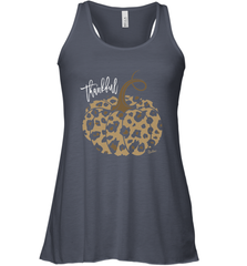 Mens Womens Thankful Pumpkin Fall Leopard Print Women's Racerback Tank Women's Racerback Tank - FordPhuMy