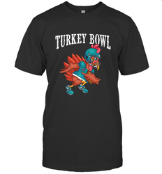 Cool Turkey Bowl _ Funny Thanksgiving Football Player Men's T-Shirt