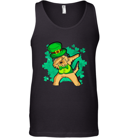 Dabbing Irish Terrier Dog Leprechaun St Patricks Day Ireland Men's Tank Top Men's Tank Top / Black / XS Men's Tank Top - FordPhuMy