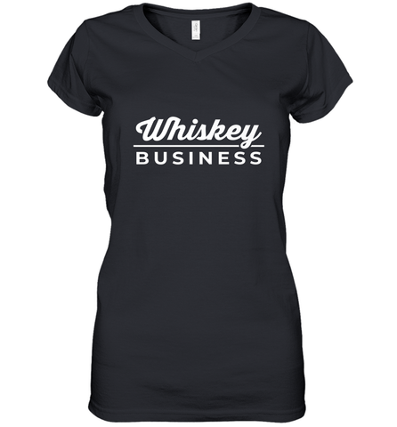 Whiskey Business Drinking St Patrick's Day Women's V-Neck T-Shirt Women's V-Neck T-Shirt / Black / S Women's V-Neck T-Shirt - FordPhuMy
