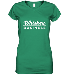 Whiskey Business Drinking St Patrick's Day Women's V-Neck T-Shirt Women's V-Neck T-Shirt - FordPhuMy
