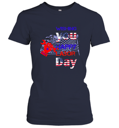 Happy labor day wishes USA flag for men and woman Women's T-Shirt