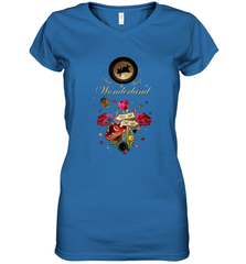 I Found Myself In Wonderland  Alice In Wonderland Women's V-Neck T-Shirt Women's V-Neck T-Shirt - FordPhuMy