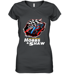Fast and the furious Hobbs and Shaw Women's V-Neck T-Shirt Women's V-Neck T-Shirt - FordPhuMy