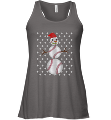 UGLY CHRISTMAS Baseball Snowman Holiday Santa Funny Men Gift Women's Racerback Tank Women's Racerback Tank - FordPhuMy