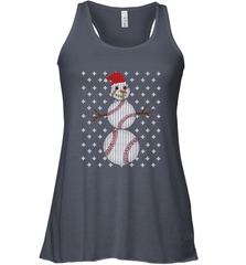 UGLY CHRISTMAS Baseball Snowman Holiday Santa Funny Men Gift Women's Racerback Tank Women's Racerback Tank - FordPhuMy