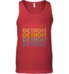 Vintage 1980s Style Detroit Michigan Men's Tank Top Men's Tank Top - FordPhuMy