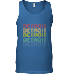 Vintage 1980s Style Detroit Michigan Men's Tank Top Men's Tank Top - FordPhuMy