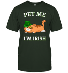 Pet Me I'm Irish Funny Cat Lover St. Patrick's Day Men's T-Shirt Men's T-Shirt - FordPhuMy