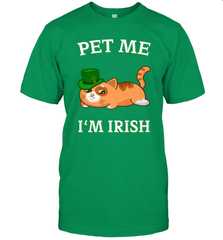 Pet Me I'm Irish Funny Cat Lover St. Patrick's Day Men's T-Shirt Men's T-Shirt - FordPhuMy
