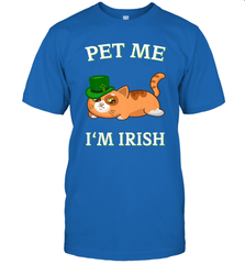 Pet Me I'm Irish Funny Cat Lover St. Patrick's Day Men's T-Shirt Men's T-Shirt - FordPhuMy