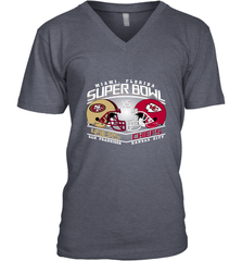 NFL Super bowl San Francisco 49ers vs. Kansas City Chiefs Men's V-Neck Men's V-Neck - FordPhuMy