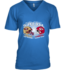 NFL Super bowl San Francisco 49ers vs. Kansas City Chiefs Men's V-Neck Men's V-Neck - FordPhuMy