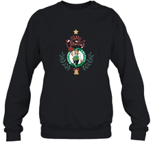 NBA Boston Celtics Logo merry Christmas gilf Crewneck Sweatshirt Crewneck Sweatshirt - FordPhuMy