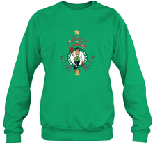 NBA Boston Celtics Logo merry Christmas gilf Crewneck Sweatshirt Crewneck Sweatshirt - FordPhuMy