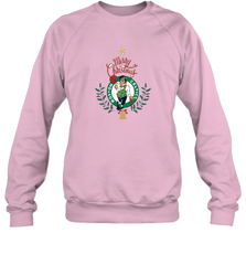 NBA Boston Celtics Logo merry Christmas gilf Crewneck Sweatshirt Crewneck Sweatshirt - FordPhuMy
