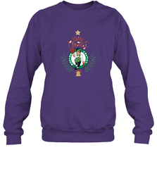 NBA Boston Celtics Logo merry Christmas gilf Crewneck Sweatshirt Crewneck Sweatshirt - FordPhuMy