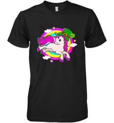 Irish Leprechaun Unicorn Cute St Patricks Day Ireland Men's Premium T-Shirt