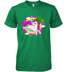Irish Leprechaun Unicorn Cute St Patricks Day Ireland Men's Premium T-Shirt