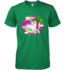 Irish Leprechaun Unicorn Cute St Patricks Day Ireland Men's Premium T-Shirt Men's Premium T-Shirt - FordPhuMy