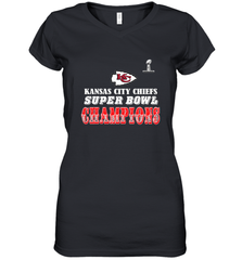 NFL Kansas City Chiefs super bowl champions 2020 Women's V-Neck T-Shirt Women's V-Neck T-Shirt - FordPhuMy
