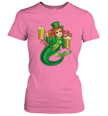 St Patricks Day Shirt Women Leprechaun Mermaid Girls Redhead Women's T-Shirt Women's T-Shirt - FordPhuMy