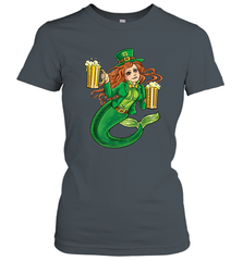 St Patricks Day Shirt Women Leprechaun Mermaid Girls Redhead Women's T-Shirt Women's T-Shirt - FordPhuMy