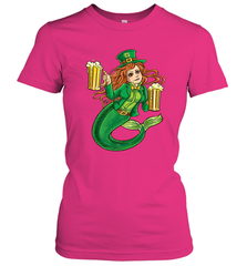 St Patricks Day Shirt Women Leprechaun Mermaid Girls Redhead Women's T-Shirt Women's T-Shirt - FordPhuMy