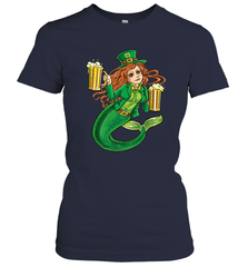 St Patricks Day Shirt Women Leprechaun Mermaid Girls Redhead Women's T-Shirt Women's T-Shirt - FordPhuMy