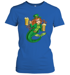 St Patricks Day Shirt Women Leprechaun Mermaid Girls Redhead Women's T-Shirt Women's T-Shirt - FordPhuMy