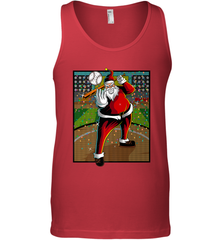 Baseball Santa Ugly Christmas Sports Graphic Print Design Men's Tank Top Men's Tank Top - FordPhuMy