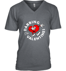 Dabbing Heart For Valentine's Day Art Graphics Heart Gift Men's V-Neck Men's V-Neck - FordPhuMy