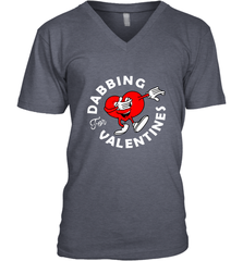 Dabbing Heart For Valentine's Day Art Graphics Heart Gift Men's V-Neck Men's V-Neck - FordPhuMy