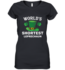 Shortest Leprechaun Funny Family St. Patrick's Day Women's V-Neck T-Shirt Women's V-Neck T-Shirt - FordPhuMy