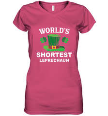 Shortest Leprechaun Funny Family St. Patrick's Day Women's V-Neck T-Shirt Women's V-Neck T-Shirt - FordPhuMy