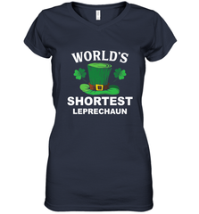Shortest Leprechaun Funny Family St. Patrick's Day Women's V-Neck T-Shirt Women's V-Neck T-Shirt - FordPhuMy