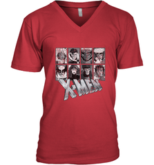 Marvel X Men Animated Series Halftone Retro 90s Men's V-Neck Men's V-Neck - FordPhuMy
