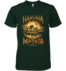 Disney The Lion King Live Action Hakuna Matata Sunset Poster Men's Premium T-Shirt Men's Premium T-Shirt - FordPhuMy
