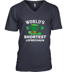 Shortest Leprechaun Funny Family St. Patrick's Day Men's V-Neck