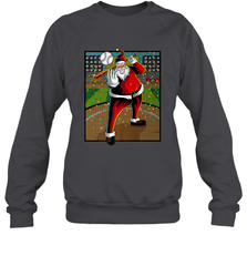 Baseball Santa Ugly Christmas Sports Graphic Print Design Crewneck Sweatshirt Crewneck Sweatshirt - FordPhuMy