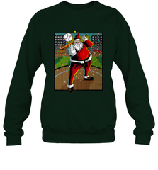 Baseball Santa Ugly Christmas Sports Graphic Print Design Crewneck Sweatshirt Crewneck Sweatshirt - FordPhuMy