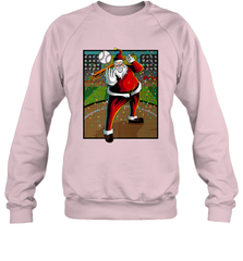 Baseball Santa Ugly Christmas Sports Graphic Print Design Crewneck Sweatshirt Crewneck Sweatshirt - FordPhuMy