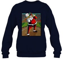 Baseball Santa Ugly Christmas Sports Graphic Print Design Crewneck Sweatshirt Crewneck Sweatshirt - FordPhuMy