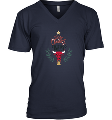 NBA Chicago Bulls Logo merry Christmas gilf Men's V-Neck Men's V-Neck - FordPhuMy