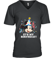 Disney Mickey Mouse It�s My Birthday Men's V-Neck
